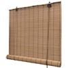 vidaXL Tapparella Avvolgibile in Bambù Marrone 120x160 cm Tenda Oscurante