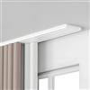 Generic Binario Per Tende A Doppia Fila, Binario Per Tenda Da Soffitto Silenzioso, Binario Per Tende Nascosto Impieghi Gravosi, Binario Per Soffitto Adatto Per Soggiorno E Bagno(Bianco,170cm)