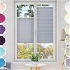 Estika Tenda plissettata su misura con foratura - larghezza 30-129 cm con incrementi di 0,5 cm, altezza 50-149 cm - tessuto in 18 colori, profilo in 5 colori - per interni, per finestre