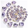 Brillabenny 50 Pietre CASTONI Strass da Cucire Cristallo Vetro Mix CABOCHON Stone Claw DECORI Gioielli Bijoux Abito Scarpe (Lilla Base Oro)