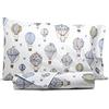 Smart Deco Home Set copripiumino federe letto parure copripiumino stampa fantasia 100% cotone Made in Italy PIAZZA E MEZZA MONGOLFIERE AZZURRO