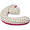 baby idea - Cuscino gravidanza e allattamento multiuso sfoderabile Polly (Coccinella rossa)