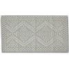 Casatessile Tappeto Cotone Multiuso Cucina Soggiorno Sardinia Tappeto Tipo Sardo, Multiuso, Tappeto Bagno Lavabile in Lavatrice - Grigio Chiaro, 50x180 cm.