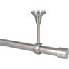 Sento Kit Bastone per Tende in Metallo 25mm Acciaio Inox Montaggio a Soffitto 180 cm ALBANA