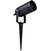 Partenopeautensili® Faretto orientabile con picchetto gu10 da esterno giardino segnapassi luce lampada a led (Grigio antracite compatto, Senza lampadina)