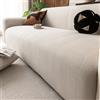 UHVUJDUI Copridivano Impermeabile 1/2/3/4/5 Posti Con Braccioli,Copridivani Elasticizzato Antiscivolo,Universale Copri Divano AntiGraffio Gatto,Sofa Cover Antimacchia Lavabile(Beige C,305cm-360cm)
