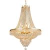 Leoshi Lampadario di cristallo impero francese illuminazione 9 lampadine E12 con lampada a sospensione regolabile Lampadario moderno a sospensione in cristallo con montaggio a incasso per sala da pranzo,
