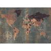 murando - Carta da parati Mappa del Mondo 350x256 cm Fotomurali in TNT Murale alla moda Decorazione da Muro XXL Poster Gigante Design Cameretta Carta per Pareti Soggiorno Mappa Continente k-A-0057-a-b