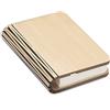 TopHomer Lampada da libro in legno, lampada da libro pieghevole, luce notturna portatile, ricaricabile tramite USB, lampada da tavolo magnetica, design per casa e ufficio (copertura bianca, 1 pezzo medio, 5