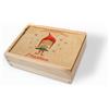 PHOTOCITY Scatola in legno, Regalo di Natale Memory box Decorativa Natalizia Personalizzata, Scatolina per Natale 17 x 12 x 5 cm Scatola in Legno con Coperchio (Personalizzata Natale)