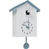 BOBASH Orologio a cucù moderno con pendolo suono di cucù per arte murale casa, soggiorno, ufficio, decorazione regalo (Grigio)