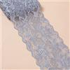 Blausky Nastro in pizzo elasticizzato da 3 yards, nastro in pizzo di seta, per biancheria intima, fai da te, matrimoni, per cucito o decorazione da tavolo, larghezza 8 cm, grigio