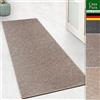 casa pura Tappeto passatoia Effetto sisal - Kalkutta - Tessuto Piatto, Eccellente con Sigillo Gut, combinabile con tappetini per gradini (Taupe, 66 x 200 cm)