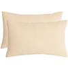 ZZDZW Set di 2 Copri Cuscini 50x70 per Divano 40x70 Copricuscino 50x80 Elasticizzato con Cerniera,Federe Moderne per Camera da Letto Decorativo Velluto A Coste Elegante(Beige,65cmx80cm Set of 2)