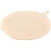 Lupia - Pala per Pizza Rotonda in Legno di Betulla 35x44 cm, Manico Ergonomico, Made in Italy, Ideale per Servire e Tagliare, Spessore 6 mm, Shabby, Legno, Tagliere Rotondo