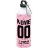 Generico Borraccia Termica Tifoso Calcio Serie A Tifoso Milanista Interista Napoletano Personalizzata con nome e numero Misura 23x21 in Alluminio Sublimatico (Tifoso Palermo)