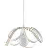 LEOLUX Fiocco Lampadario Cameretta, Soggiorno, Camera Da Letto, Moderno, Con Altezza Regolabile E Facile Da Montare Al Soffitto. Lampadario A sospensione bianco E Avorio.