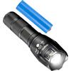 Dayysiuy Torcia LED - Ricaricabile USB Impermeabile - Torcia Alimentata a Batteria | Zoom Telescopico Portatile Per Casa, Escursionismo, Camminata, Tascabile, Esterno, Viaggio, Lavoro, Blackout, Notte