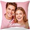 Bemaystar Cuscino personalizzato - foto personalizzata idea regalo, cuscino personalizzato con foto, decorazione per la casa, compleanno, Natale, anniversario, regalo di San Valentino-su un solo lato