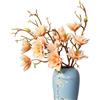 cn-Knight 3 rami di fiori di magnolia artificiali, stelo lungo 78 cm, fiori finti, fiori finti premium per decorazioni domestiche, centrotavola e composizioni matrimoniali, champagne
