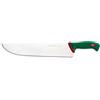 Sanelli Premana Professional Coltello macellaio per Affettare, Acciaio Inossidabile, Verde / Rosso, 48.5 x 3 x 7 cm