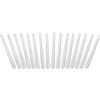 BRUBAKER Candele Coniche da 24 cm per Candelieri e Portacandele - 16 pezzi - Candele Decorative Lunghe e senza Gocciolamenti con Lunga Durata - Set Candele per Candelieri Bianco