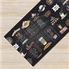 IlGruppone Tappeto Cucina Antiscivolo Made in Italy Passatoia Antimacchia Multiuso Corridoio Soggiorno Lavabile in Lavatrice - 50x250 - Stampa Menu