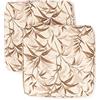 PARAMAISON Cuscini Coprisedia Shabby Chic Ulivo, Set da 2 pezzi, Imbottito, con Fascia Elastica, Sfoderabile, 40x40 cm, Vari Colori