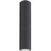 SOLLUX lighting Lampada Da Soffitto Faretto Da Soffitto In Alluminio 1 Paralume 6,5 x 6,5 x 30 cm Karbon Nero