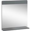 Vicco Specchio per il bagno Izan, Grigio, 60 x 62 cm | a parete, combinabile con altri mobili da bagno Izan