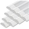 Ledvion - 10 pezzi, Plafoniera led soffitto, 60cm, IP20, 12W, 120 lm/W, Bianco freddo, 6500K, Accoppiabile, Plafoniera Garage, Neon led, lampada da laboratorio, lampada da cantina