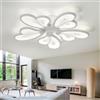 Caufloce LED Lampadario Grande Dimmerabile 3000K-6000K Fiore APP Plafoniera Telecomando Moderna Soggiorno Lampada Da Soffitto Smart 54W Illuminazione Per Interni Camera Da Letto, Cucina-70cm