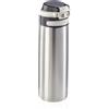 Leifheit Flip Borraccia termica 600 ml, Borraccia acciaio con chiusura ermetica e resistente al calore, Pratico thermos caffè portatile, argento