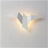 LOGT Lampada da Parete LED Animali Uccello Parete Illuminazione da Parete Decorazione Moderna 3000K Bianco Caldo Luce da Letto Metallo Acrilico Leggio per Sala da Pranzo, Bagno, Soffitta,Bianca