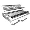 VI.TEL. Kit Scolapiatti a molla Acciaio Inox con Supporto Vasca e telaio griglia portapiatti (56 cm per pensile 60 cm)