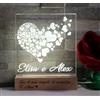 SBUGATTA | Lampada Personalizzata Amore, Idea Regalo Fidanzata e Fidanzato per Natale, Compleanno, Anniversario e San Valentino. Luce notturna Personalizzata, Idea Regalo per festa della Mamma e Papà.
