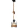 LOVIVER Lampadario a sospensione in stile industriale Lampadario a sospensione fai-da- lampada da soffitto con corda di prolunga Lampada a sospensione