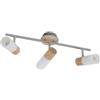 Lindby Faretto dimmerabile (Country) colore Ocra, in Legno ad es. Cucina Lampada da incasso plafoniera applique