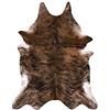 rugsx Tappeto in Pelle Bovina Artificiale Cowhide, Mucca, Motivo Animali, Finta Pelle, Tappeto per Soggiorno, casa, Camera da Letto, DIY Crafts, Marrone 100x150 cm