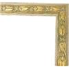ITALIA CORNICI Maestri Artigiani - Cornice Shabby Foglia Oro con Vetro per Foto Poster Laurea Attestato (30 x 45 cm)