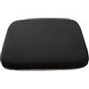 XIEMINLE Cuscini per sedia da pranzo con legacci, in memory foam, per cucina, interni ed esterni, morbido, antiscivolo, quadrato, per ufficio, giardino, patio (40 x 40 x 4 cm, nero)