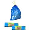 FOFO' 150 PZ. SACCO IMMONDIZIA AZZURRO MIS. MAXI CM.70x75 CON MANIGLIE x PATTUMIERA 28 LT e 35 LT