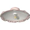 VANNI LAMPADARI- Plafoniera Soffitto Edera, Lampadario Soggiorno in Ceramica, Plafoniera Bagno Decorata a Mano, Lampadario Camera da Letto Artigianale, Plafoniera Parete, 40 cm, Rosa