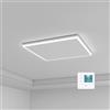 byecold Riscaldamento a infrarossi con termostato, 400 W, con luce a LED, luce bianca fredda, luce bianca calda, luminosità regolabile, riscaldamento a infrarossi, pannello riscaldante