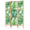 murando - Paravento da Interno 135x172 cm XXL Monstera 3 Pannelli Divisori Stampa Unilaterale su Tela in TNT - Separe Divisorio per Ambienti Ufficio Paraventi Decorazioni Legno Elegante b-B-0295-z-b