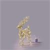 EDG Enzo De Gasperi Decorazione Natalizia Luminosa Renna Intreccio 40 Microled 37x25cm Oro