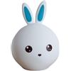 Imtrub Luce notturna a forma di coniglietto, ricaricabile, dimmerabile, in silicone, per bambini, luce notturna creativa a LED per camera da letto, soggiorno