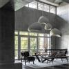 HvKvHvY 60cm Lampada a sospensione moderna da cm per sala pranzo E27, lampadario conchiglia bianco, lampada soffitto Wabi-Sabi, stile giapponese apparecchio di illuminazione forma nido d'uccello isola cucina