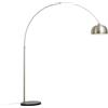 Qazqa Booglamp XXL - Lampada da terra arco Moderno - 1 luce - L 1700 mm - Acciaio - Moderno - Soggiorno