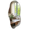 Generic Specchio da Muro 35x80 cm per Cucina, Bagno, Camera da Letto, il Ingresso Senza Cornice Forma Irregolare Asimmetrico Organico Stile Industriale Moderno Artistico Design Unico Specchio